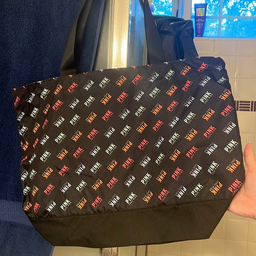 Pink tote bag